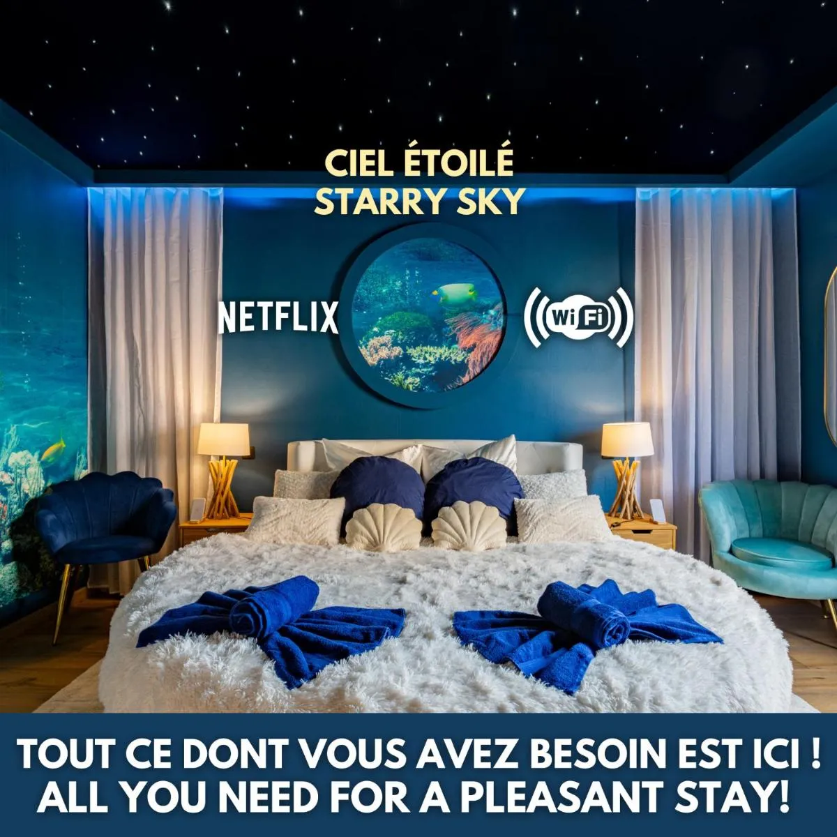 Image 3 of Immersion Bord de Mer – La Paillote Strasbourgeoise – Ciel étoilé – Vidéoprojecteur – Parking gratuit