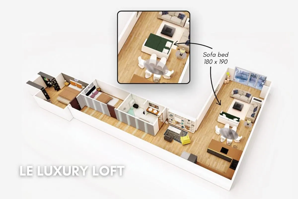 Image 2 of LE LUXURY LOFT – PARLEMENT EUROPÉEN l PARKING l NETFLIX – SPACIEUX & UNIQUE