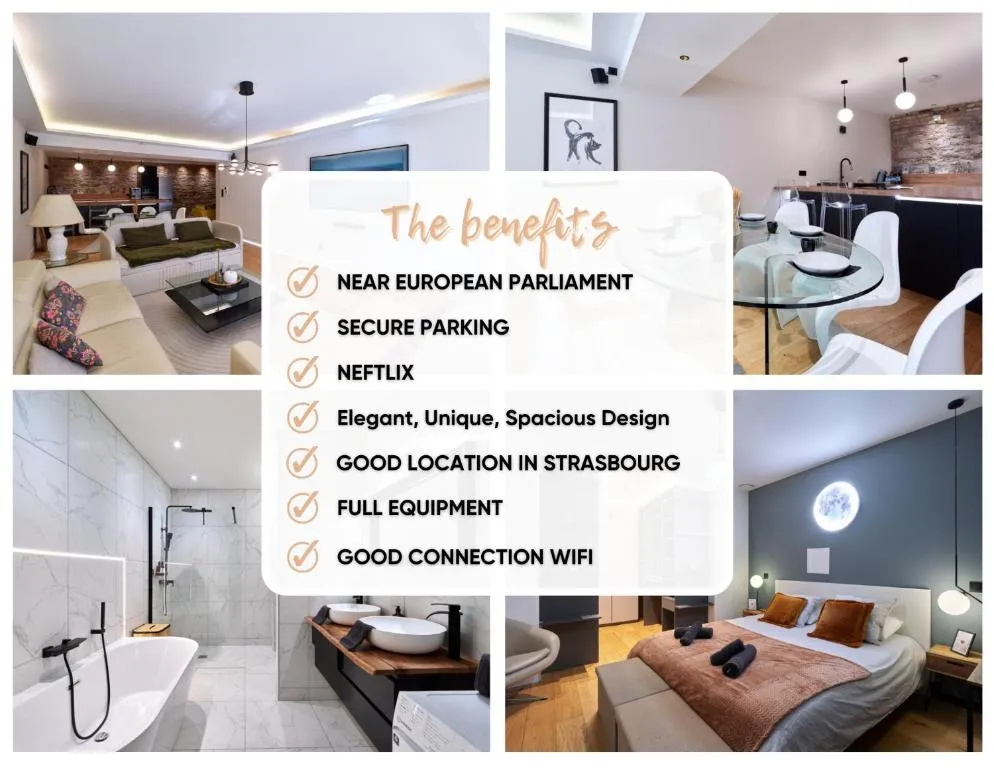 Image of LE LUXURY LOFT – PARLEMENT EUROPÉEN l PARKING l NETFLIX – SPACIEUX & UNIQUE