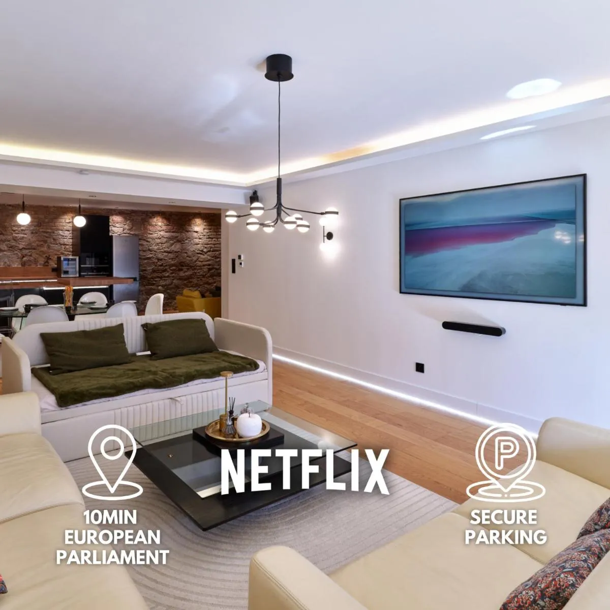 Image 5 of LE LUXURY LOFT – PARLEMENT EUROPÉEN l PARKING l NETFLIX – SPACIEUX & UNIQUE